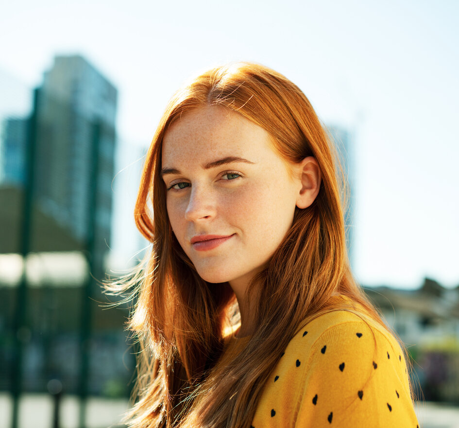 uśmiechnięta osoba